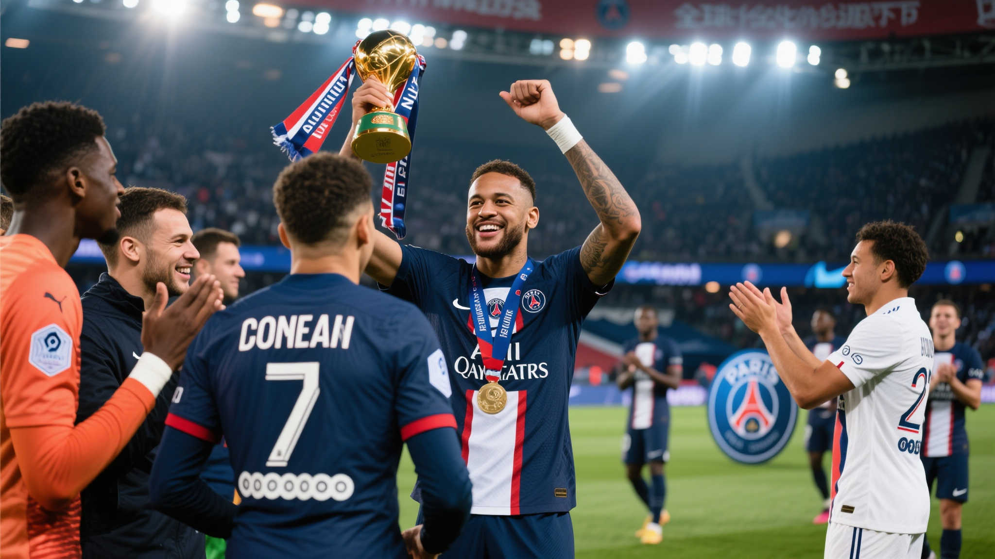 穆勒展示拜仁荣誉,同时向巴黎致欧冠贺词 在全球化浪潮下,高水平赛事中的选手们常有超越竞争关